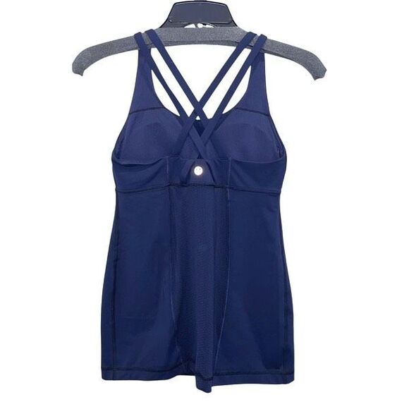 Lululemon Energy Tank Top Paisley‎ Inkwell 2/4 with removable pads. - Picture 5 of 8